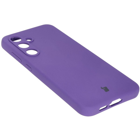 Silikonowe etui Bizon Soft Case do Galaxy S24 FE, fioletowe