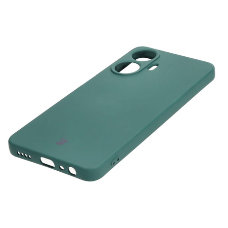 Etui Bizon Case Silicone do Realme C55, ciemnozielone