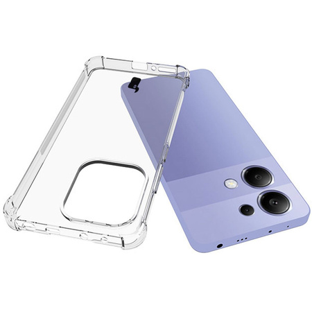 Etui + 2x szkło Bizon Case Clear Pack do Xiaomi Redmi Note 13 4G, przezroczyste