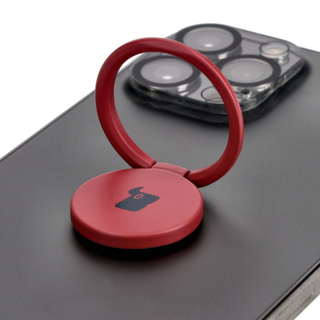 Uchwyt na palec Bizon Accessories Ring Turtle uniwersalny, różowe