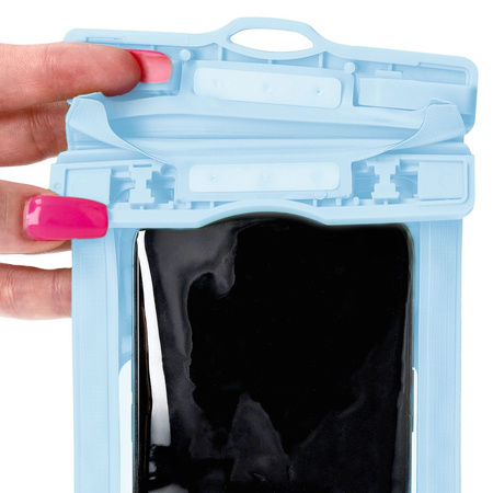 Etui wodoszczelne Bizon Case Hydrowrap, 2 sztuki, jasnoniebieskie