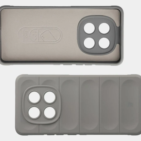 Pancerne etui Bizon Case Tur do Xiaomi Redmi Note 15 4G, jasnoszare