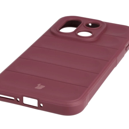 Pancerne etui Bizon Case Tur do OnePlus 15, burgundowe