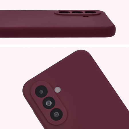 Silikonowe etui Bizon Soft Case do Galaxy A36 5G, ciemnofioletowe