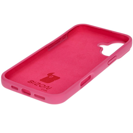 Silikonowe etui Bizon Soft Case do iPhone 16 Plus, fuksja