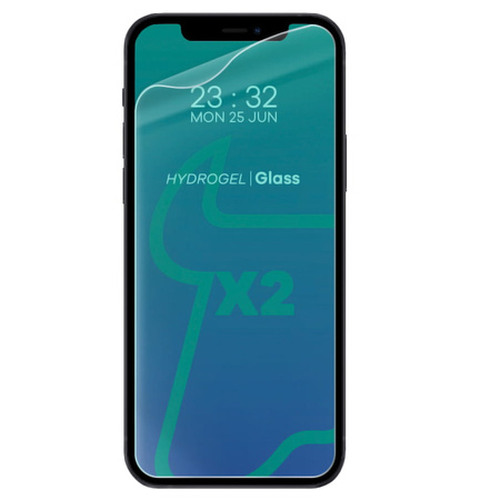 Folia hydrożelowa na ekran Bizon Glass Hydrogel, iPhone 12 / 12 Pro, 2 sztuki