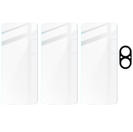 3x Szkło + szybka na aparat BIZON Clear 2 Pack do Realme C67 4G
