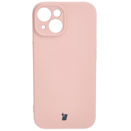 Etui Bizon Case Silicone do Apple iPhone 15, jasnoróżowe