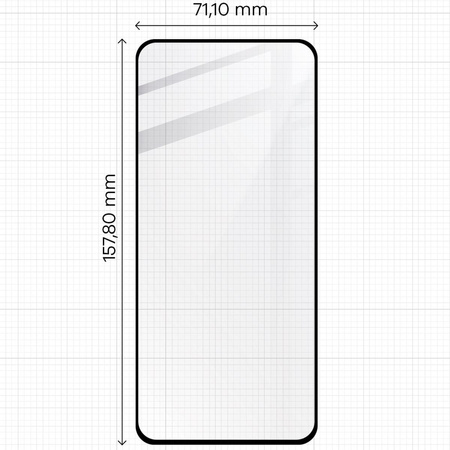 Szkło hartowane Bizon Glass Edge 2 do Oppo Reno11 F 5G