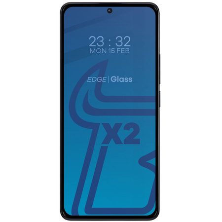 Szkło hartowane Bizon Glass Edge 2 3D Pack - 2 sztuki + ochrona na obiektyw, Xiaomi Redmi Note 13 Pro+ 5G, czarne
