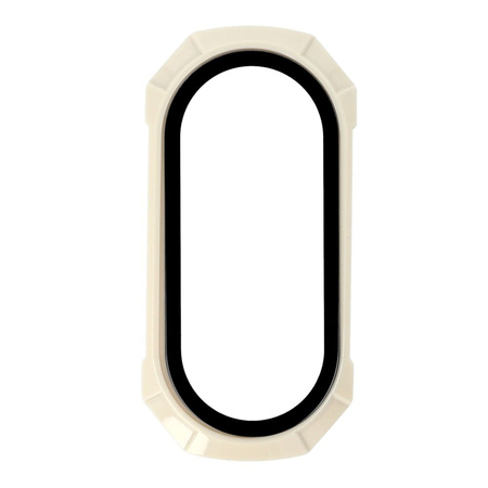 Etui Bizon Case Watch Adamo do Xiaomi Mi Smart Band 8, beżowe