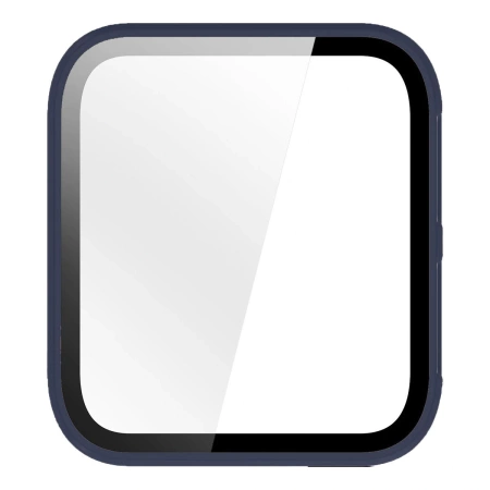 Etui ze szkłem do zegarka Bizon Case Watch Adamo do Garmin Venu X1, niebieskie