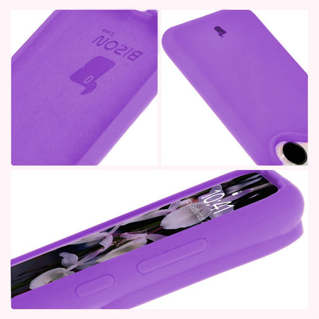 Silikonowe etui Bizon Soft Case do Huawei Pura 70 Pro / Pro+, fioletowe
