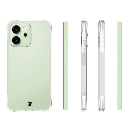 Elastyczne etui + 2x folia na ekran Bizon Case Clear Pack do Oppo Reno 14 F / FS