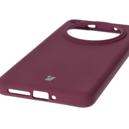 Silikonowe etui Bizon Soft Case do Oppo Find X8 Pro, ciemnofioletowe