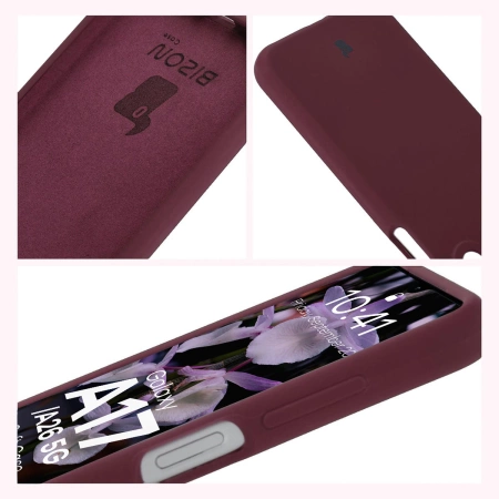 Silikonowe etui Bizon Soft Case do Galaxy A17 5G / A26 5G, ciemnofioletowe