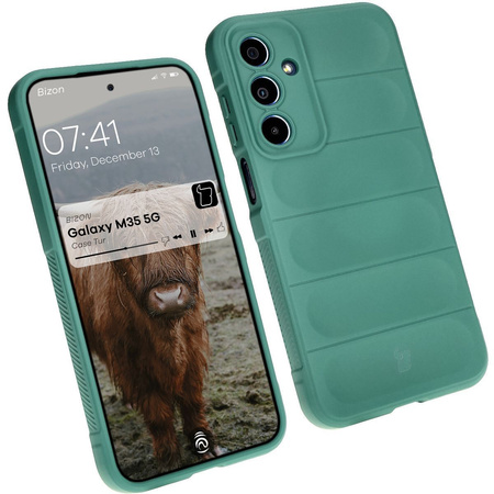 Pancerne etui Bizon Case Tur do Galaxy M35 5G, ciemnozielone