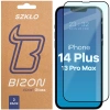 Szkło hartowane Bizon Glass Edge Duo do iPhone 14 Plus / 13 Pro Max, czarna ramka, 2 sztuki