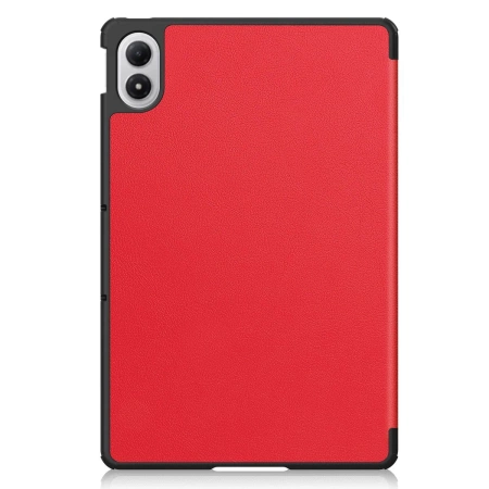 Etui z klapką Bizon Case Tab Croc do Xiaomi POCO Pad M1 / Redmi Pad 2 Pro, czerwone