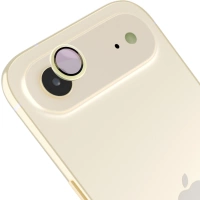 Szkło na aparat z aplikatorem Bizon Glass Snap Lens do iPhone Air, 1 zestaw, jasnozłota ramka