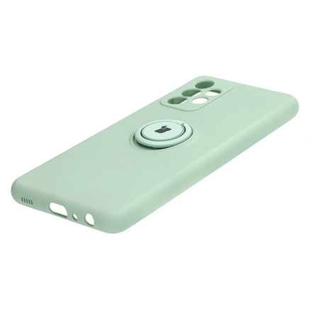 Etui Bizon Case Silicone Ring do Galaxy A52s, A52 5G/4G, turkusowe