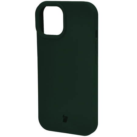 Etui silikonowe Bizon Soft Case do iPhone 15, ciemnozielone