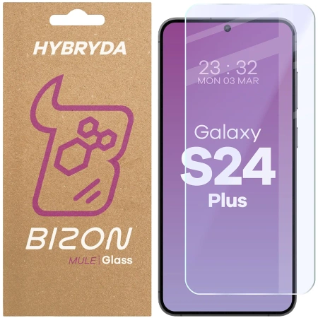 Elastyczne szkło hybrydowe Bizon Glass Mule do iPhone 16 Plus