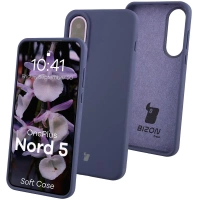 Silikonowe etui Bizon Soft Case do OnePlus Nord 5, ciemnoniebieskie