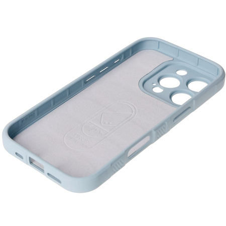 Pancerne etui Bizon Case Tur do iPhone 16 Pro, jasnoniebieskie