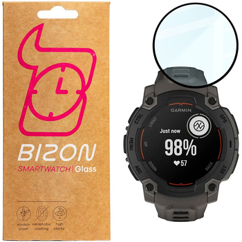 Szkło hybrydowe Bizon Glass Watch Edge Hybrid dla Xiaomi Smart Band 9 Pro, czarne