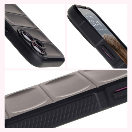 Pancerne etui Bizon Case Tur do iPhone 16, czarne