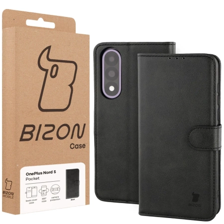 Etui z klapką Bizon Case Pocket do OnePlus Nord 5, czarne