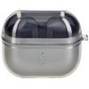 Elastyczne etui z karabińczykiem Bizon Case Headphone Clear do Galaxy Buds 3/3 Pro/3 FE przeźroczysto-czarne