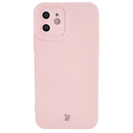 Ekologiczne etui Bizon Bio-Case do iPhone 12, różowe