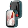 Etui ze szkłem do zegarka Bizon Case+Glass Watch do Huawei Watch Fit 4, zielone