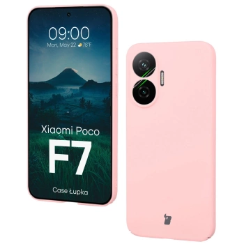 Etui Bizon Case Łupka do Xiaomi POCO F7, różowe