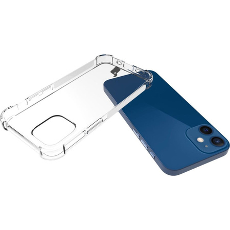 Etui + 2x szkło + obiektyw Bizon Case Clear Pack do iPhone 12 Mini, przezroczyste