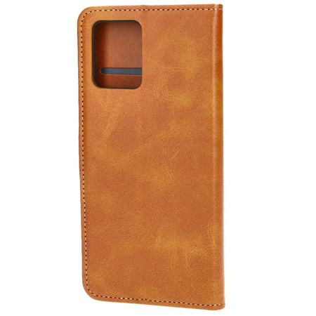 Etui z klapką Bizon Case Pocket do Motorola Moto G14, brązowe