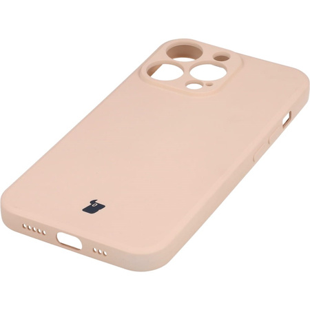 Etui Bizon Case Silicone do iPhone 13 Pro, jasnoróżowe