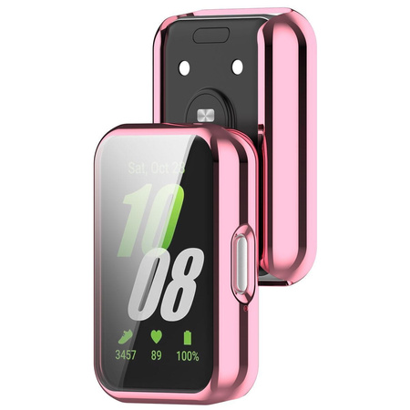 Etui Bizon Case Watch Felipe do Galaxy Fit 3, różowe