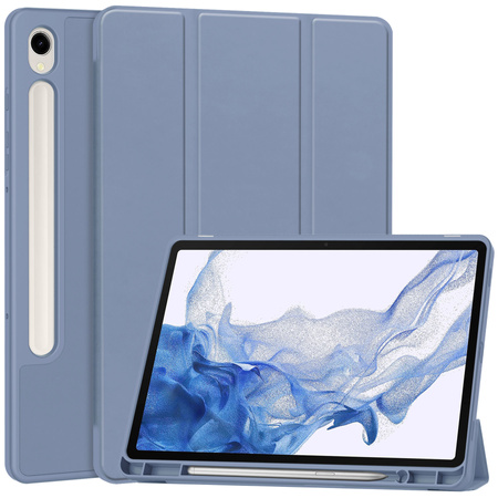Etui Bizon Case Tab Lizard do Galaxy Tab S9, szare