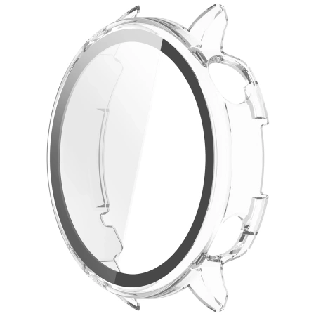 Etui ze szkłem do zegarka Bizon Case Watch Adamo do OnePlus Watch 3 43 mm, przeźroczyste