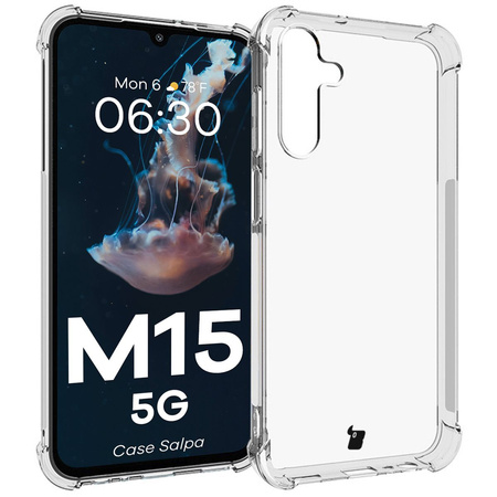 Etui Bizon Case Salpa do  Galaxy M15 5G,  przezroczyste