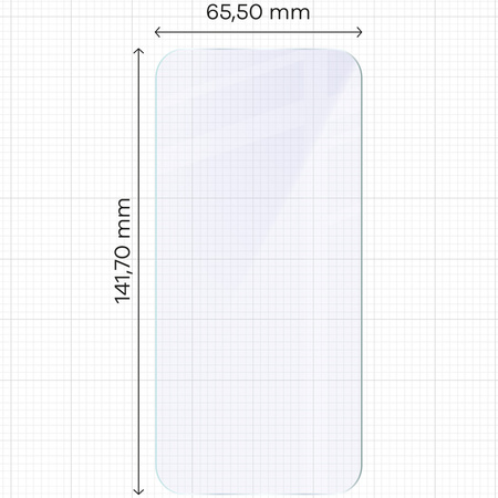 Elastyczne szkło hybrydowe Bizon Glass Mule do iPhone 16