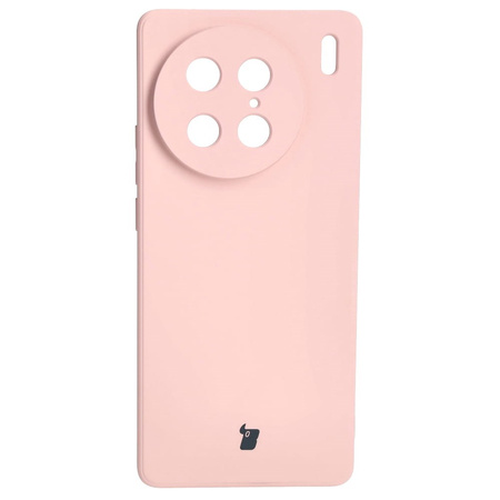 Etui Bizon Case Silicone Sq do VIVO X90 Pro, jasnoróżowe