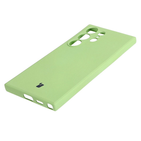 Etui Bizon Case Silicone Sq do Galaxy S24 Ultra, jasnozielone