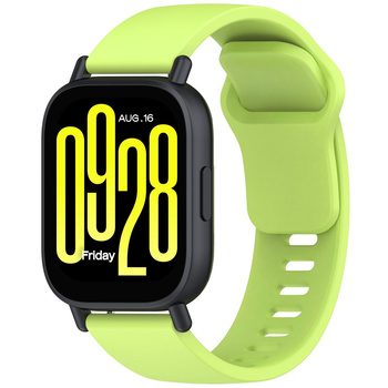 Pasek silikonowy do smartwatcha, Bizon Strap Watch Silicone Pro H, Quick Release 22 mm, jasnozielony