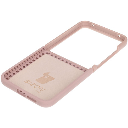 Silikonowe etui Bizon Soft Case do Xiaomi Mix Flip, jasnoróżowe