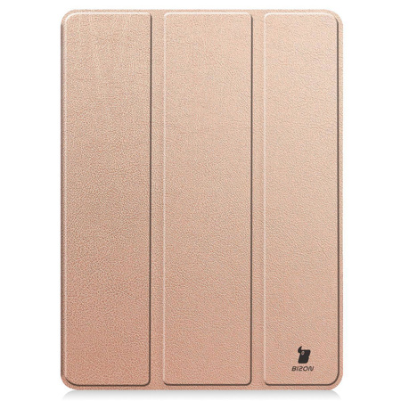 Etui Bizon Case Tab Lizard do iPad Pro 11" 2025 / 2024, różowozłote