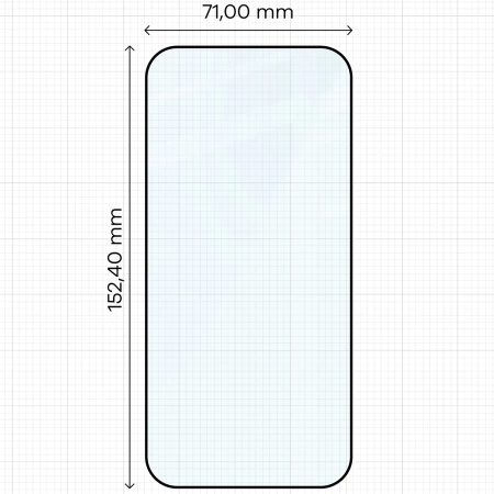 Szkło hartowane Bizon Glass Edge 2 do iPhone Air, czarna ramka